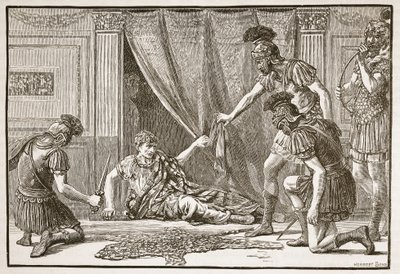 Pretorian卫兵称Claudius为Imperator 作者 英语学校