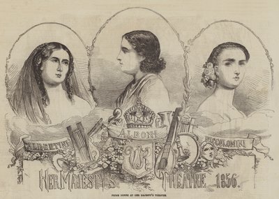 1856年在她的Majestys剧院举行的Prime Donne 作者 英语学校