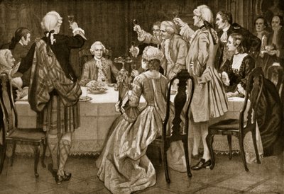查理德爱德华王子在Holyrood，从英国国家的Hutchinsons故事的例证，c.1923 作者 英语学校
