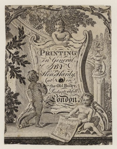 打印机，Henry Hardy，交易卡 作者 英语学校