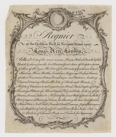 Printseller，Regnier，贸易卡 作者 英语学校