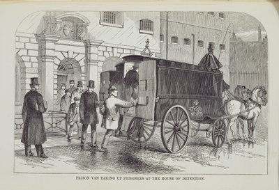 监狱囚犯在伦敦刑事监狱和监狱生活场景中拘留囚犯亨利·梅休（1812-87）和约翰宾尼，1862年 作者 英语学校