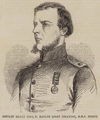 私人亨利·菲多，皇家海军轻步兵，HMS Hogue（雕刻） 作者 英语学校