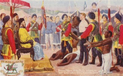 二等兵梅斯拒绝向中国曼达纳俯首称臣（彩色石版画） 作者 英语学校