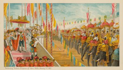 宣布维多利亚女皇印度 - 德里 -  1877年1月1日 作者 英语学校