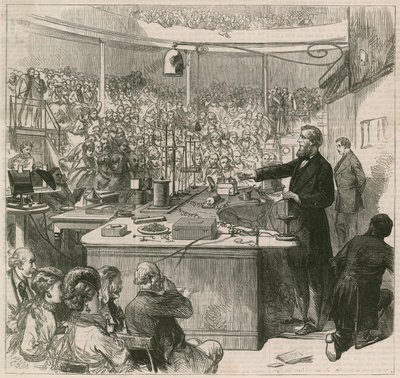 廷德尔教授于1870年在皇家学院讲学 作者 英语学校