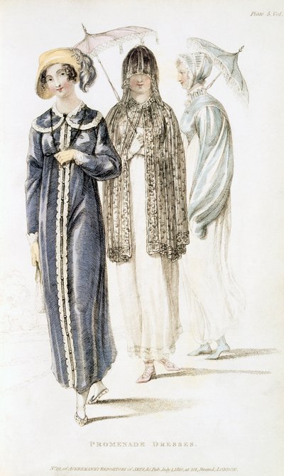 Ackermanns Repository of Arts的长廊连衣裙，时尚板块 作者 英语学校