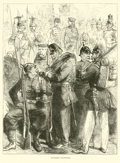 普鲁士人的制服，1870年8月 作者 英语学校