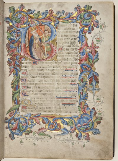 Psalter with Sarum use calendar, c.1425-75 (ink, paint & gold on vellum) 作者 英语学校