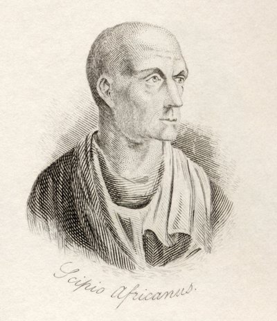 Publius Cornelius Scipio Africanus，来自&39;Crabb&39;s Historical Dictionary&39;，于1825年出版 作者 英语学校