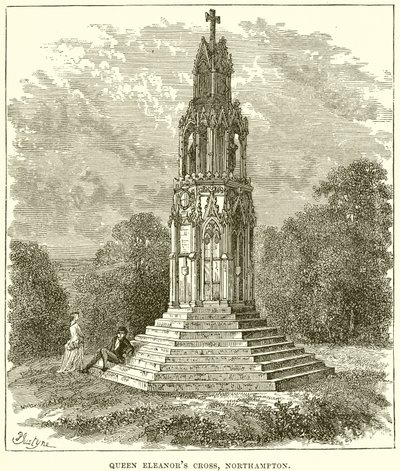 Queen Eleanors Cross，北安普顿 作者 英语学校