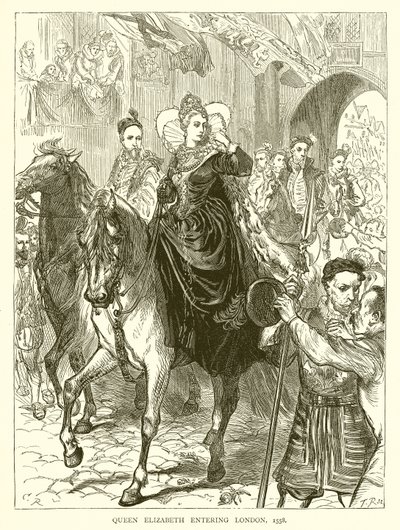伊丽莎白女王1558年进入伦敦 作者 英语学校