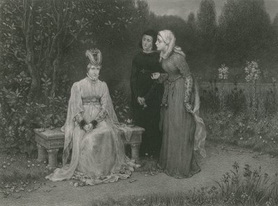女王伊莎贝拉和她的女士，理查德二世国王 作者 英语学校