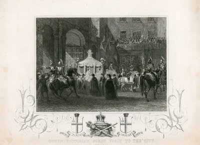 维多利亚女王于1837年11月9日首次访问伦敦金融城 作者 英语学校
