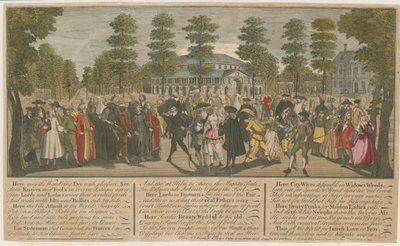 拉内拉花园。 1749年威尼斯大使化妆舞会 作者 英语学校