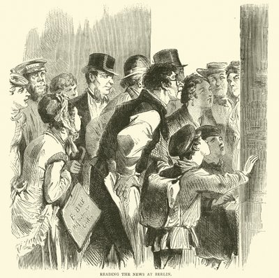 1870年11月在柏林读新闻 作者 英语学校