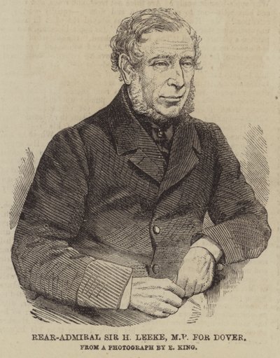 Rear-Admiral Sir H Leeke, MP for Dover (engraving) 作者 英语学校