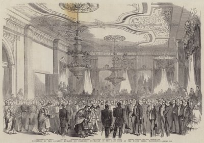 Reception of the Japanese Embassy by President Buchanan in the East Room of the White House, Washington (engraving) 作者 英语学校
