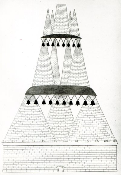 根据普林尼的描述，在Clusium重建Lars Porsenna墓 作者 英语学校
