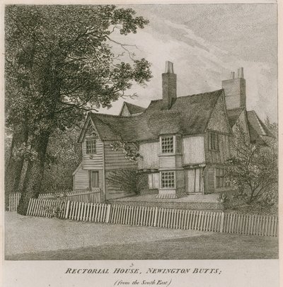位于伦敦Southwark的Newington Butts的Rectorial House，位于东南部 作者 英语学校