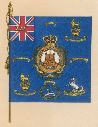 二十五，或国王自己的边境的军团颜色 作者 英语学校