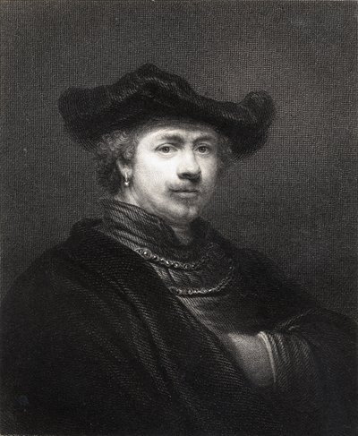 Rembrandt Harmens van Rijn（1606-69）来自1833年出版的“肖像画廊” 作者 English School