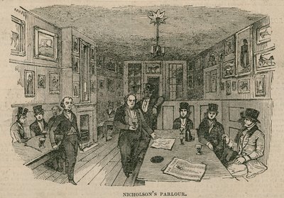 Renton Nicholsons Parlor，Garricks Head Hotel，Bow Street，London 作者 英语学校