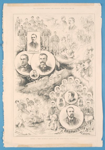 Renton vs. West Bromwich Albion，来自The Illustrated Sporting and Dramatic News，1888年6月2日 作者 英语学校