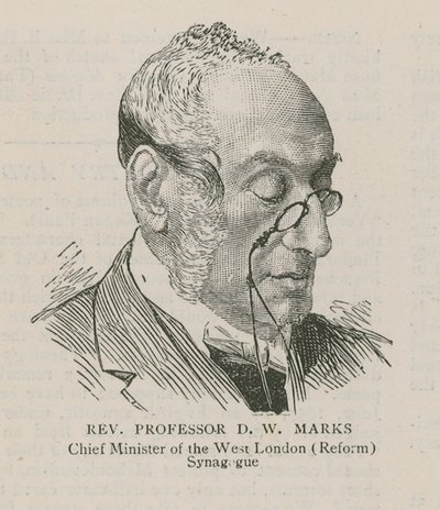 西伦敦（改革）犹太教堂首席部长DW Marks牧师 作者 英语学校