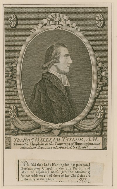 牧师William Taylor，Spa Fields Chapel，Clerkenwell 作者 英语学校