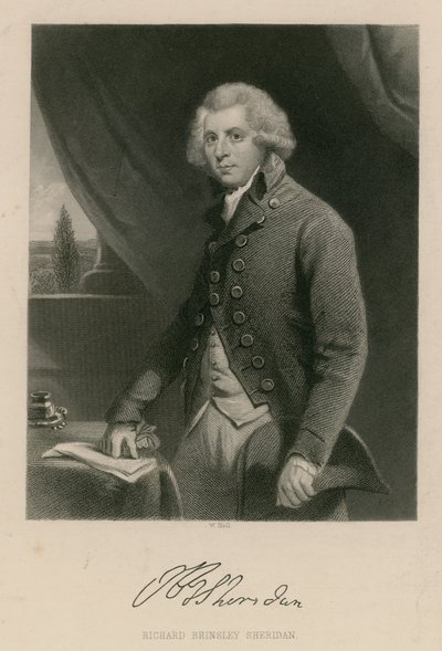 Richard Brinsley Sheridan，剧作家，诗人兼剧院经理 作者 英语学校