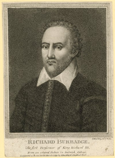 Richard Burbadge，King Richard III的第一位演员 作者 英语学校