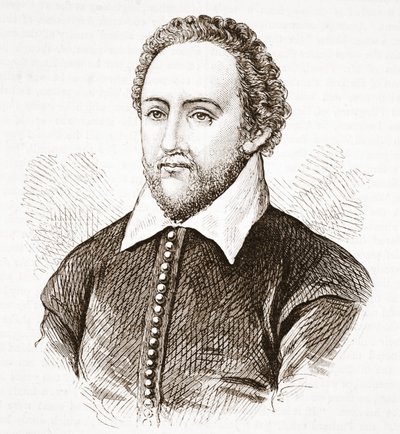 Richard Burbage，来自德威学院的原始肖像 作者 英语学校