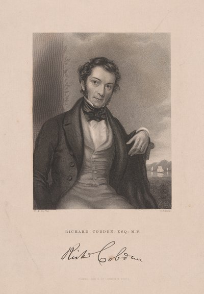 理查德-科布登，约 1843 年（雕刻） 作者 英语学校