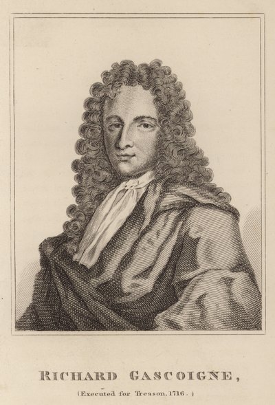 理查德加斯科因，1716年为叛国罪执行 作者 英语学校