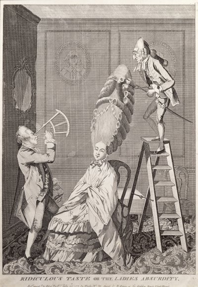 酒吧，荒谬的味道或女士们的荒谬。作者：A. Darly，伦敦，1771年 作者 英语学校