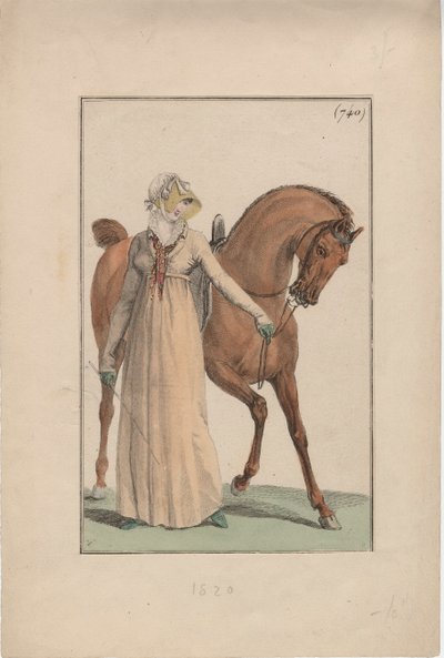 骑马服装，c.1806 作者 英语学校