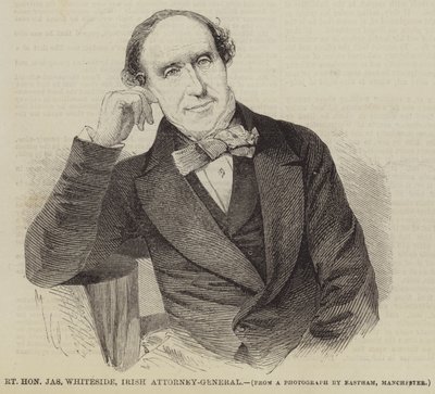 Right Honourable Jas Whiteside, Irish Attorney-General (engraving) 作者 英语学校