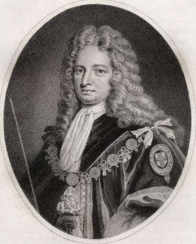 由马多克斯（Maddox）雕刻的罗伯特哈利（Robert Harley），出自1806年出版的“皇家和贵族作家目录”第四卷 作者 英语学校