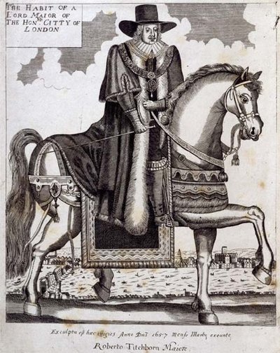 Robert Tichborne (d.1682)作为伦敦市长的身份 作者 英语学校