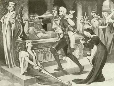 Robert the Devil，Act III场景iii（凹版印刷） 作者 英语学校