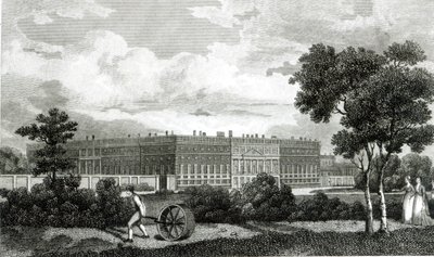 1807年3月7日在Hampton Court Palace滚动草坪 作者 英语学校