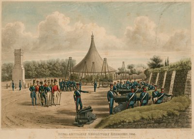 皇家炮兵库演习，1844年 作者 英语学校