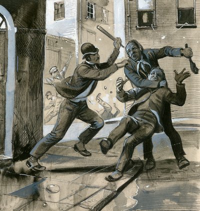 1882 年，英国皇家海军陆战队作为便衣警察协助都柏林警方打击 "无敌者 "组织 作者 英语学校