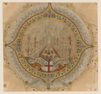 1872年2月27日，皇家皇家游行队伍访问伦敦圣保罗大教堂 作者 英语学校