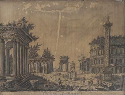 罗马的废墟，1780年代 作者 英语学校