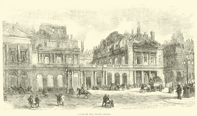 皇家宫殿的废墟，1871年5月 作者 英语学校