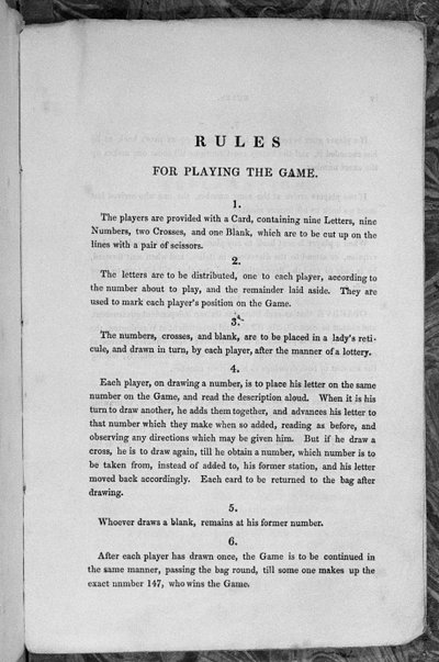 1840年，有关星条旗或美国移民游戏的规则 作者 英语学校