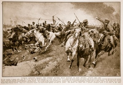 1914年至1919年，俄罗斯哥萨克人指控德国人死亡骑士Hussars 作者 英语学校