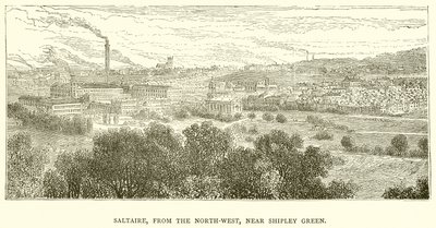 Saltaire，来自西北部，靠近Shipley Green 作者 英语学校